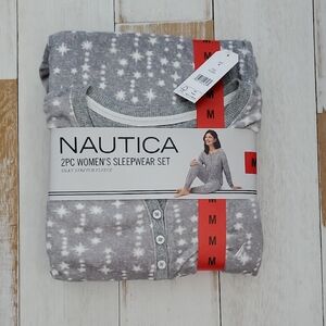Nautica Women's Gray Starry Pajama Set